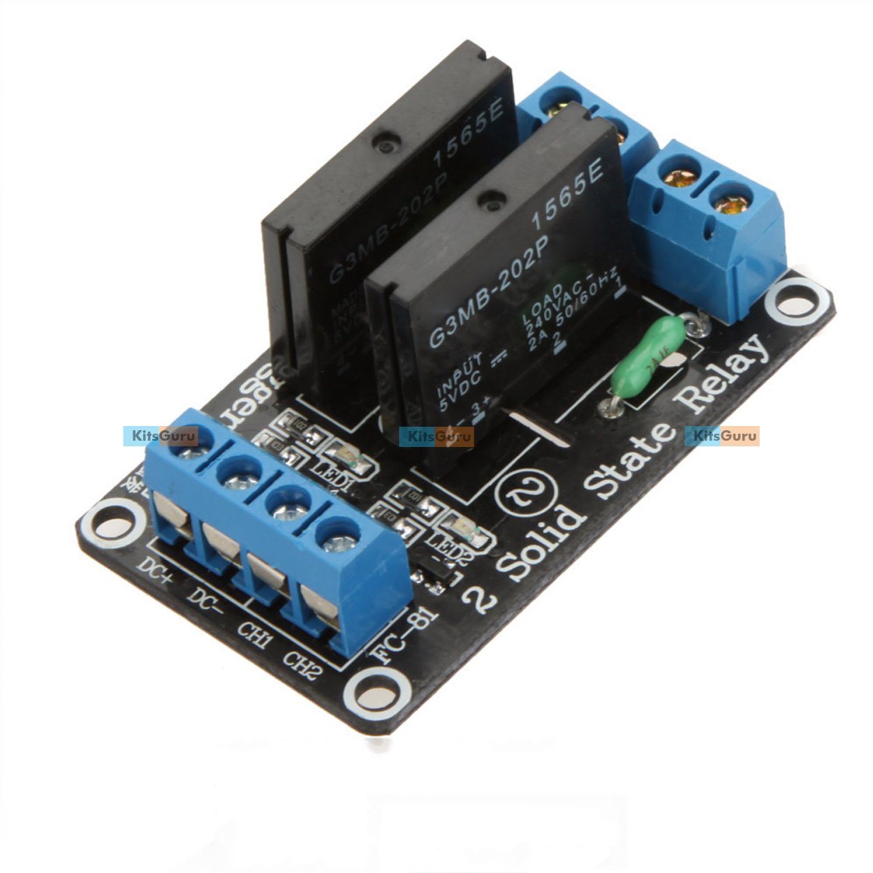 24V 2 Channel Solid State Relay Module with Resistive Fuse KG565-image-28