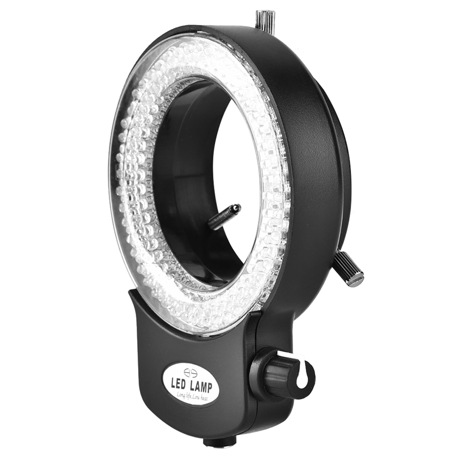 Anillo de Luz LED para Microscopio Estéreo, 144 Ajustable, Negro, Enchufe EU 110-220V