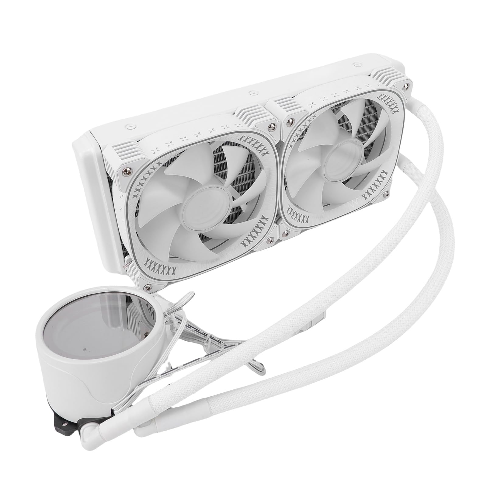 Asixxsix Chłodnica Procesora, 240 Mm Chłodnica Cieczy AIO z 2,2-calowym Wyświetlaczem LCD Podwójny Wentylator Oświetlenie ARGB dla LGA1851 1700 1200 115X 1366 2011 2066 AM5 AM4 AM3 AM3+ AM2 FM2 FM2+