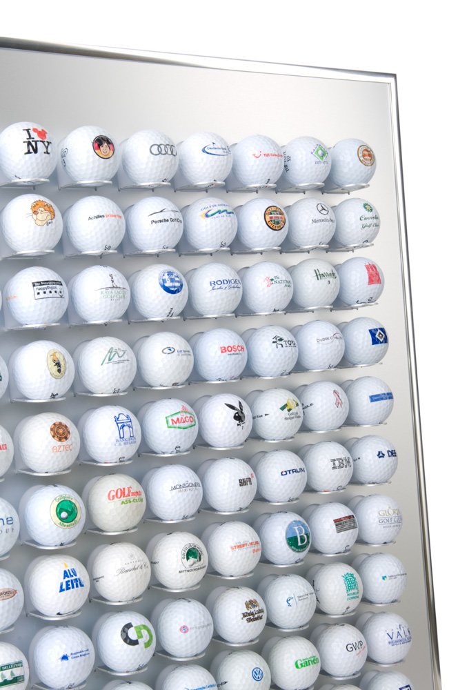 KNIX Présentoir de balles de golf de qualité supérieure en aluminium pour 12, 24, 36, 48, 64, 80 ou 140 cm