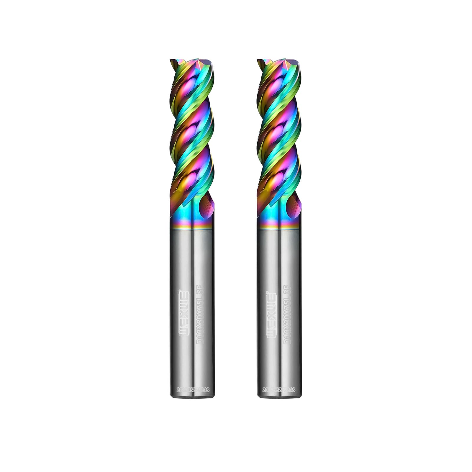 Carbide End Mill Set - Diamond Coating for Metal -12 Carbide End Mill Set - Diamond Coating for Metal -12