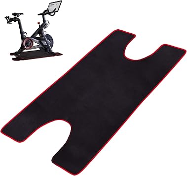 Exercise Bike Mat Sweat Towel, Super Absorbent Spin Bike Sweat Guard, Anti Slip & Machine Washable Mat Compatible with Peloton Bike, Peloton Accessories