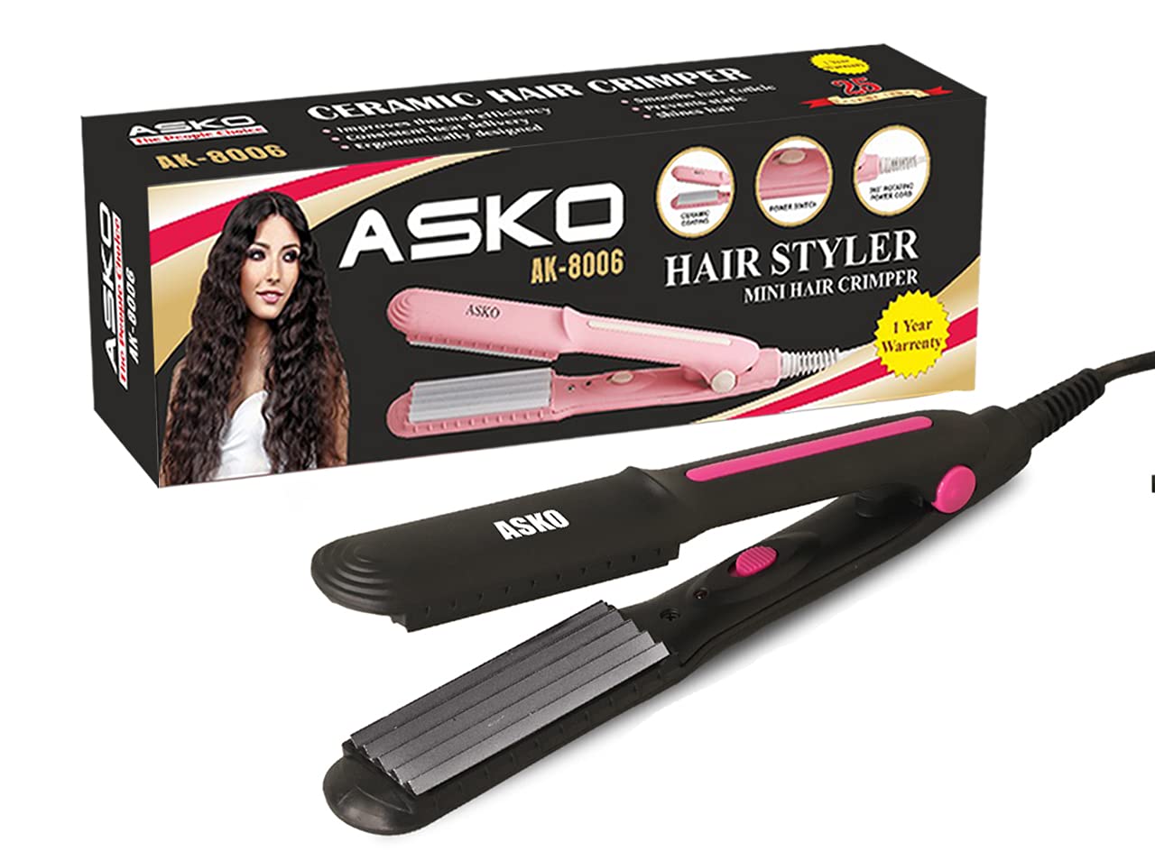 Buy Asko Professional Hair Crimper Beveled edge for Crimping, Styling