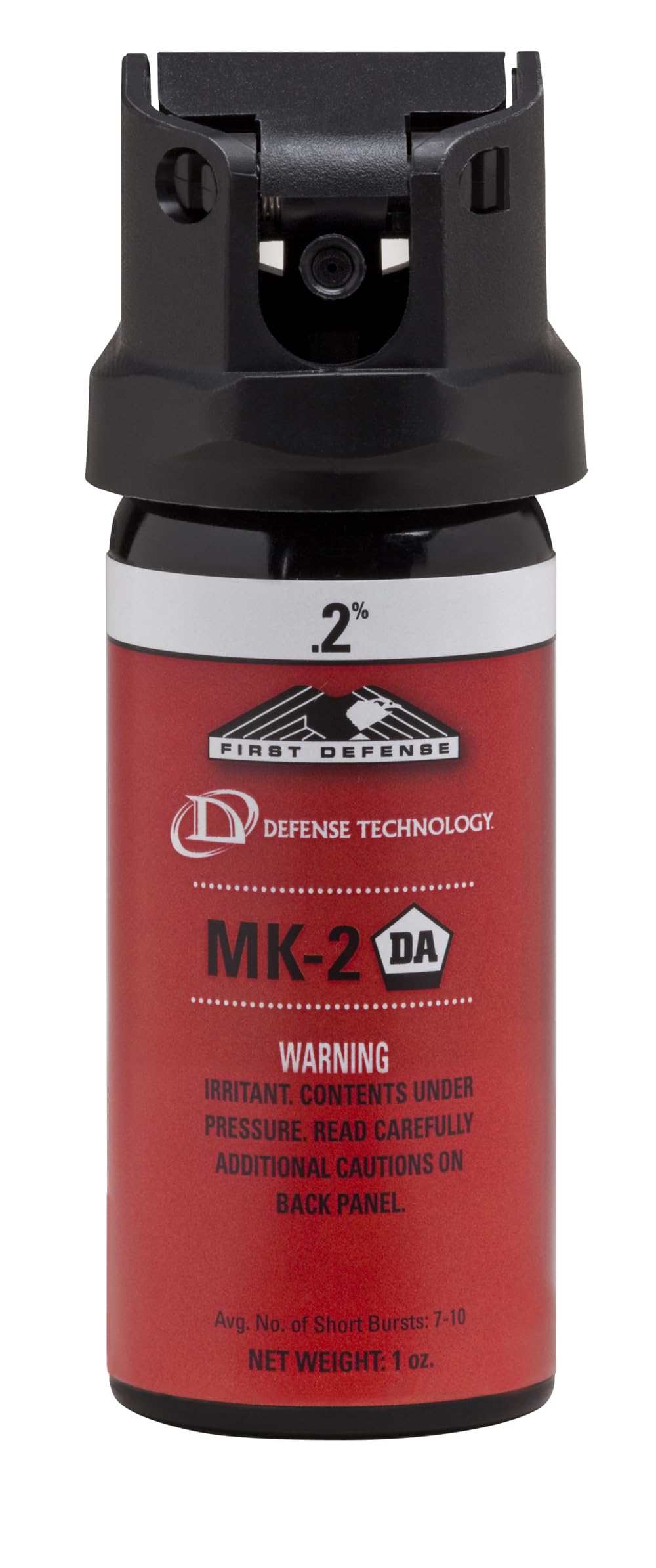 Defense Technology First Defense OC Stream MK-2 .2% Solution White Band Pepper Spray (1.0-Ounce)