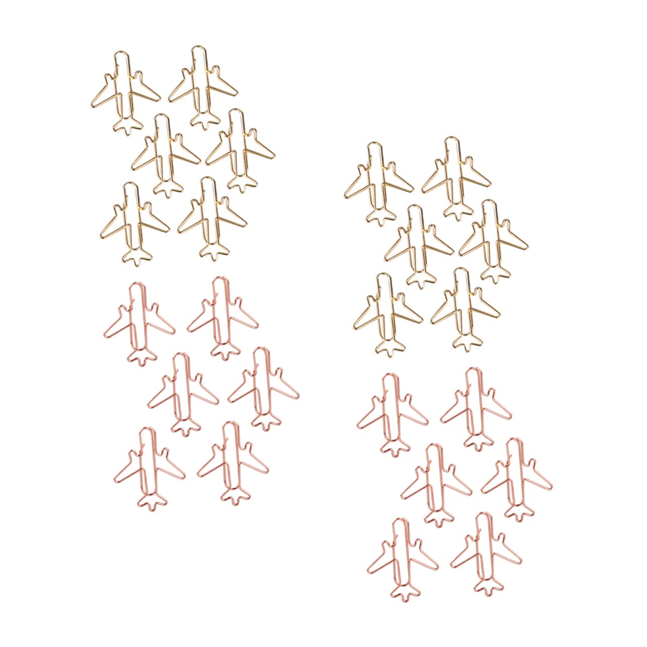 SHINEOFI 4 Set Di Graziose Clip A Forma Di Aeroplano Graffette Decorative E Funzionali Per Ragazzi E Ragazze 24 Pezzi * 4