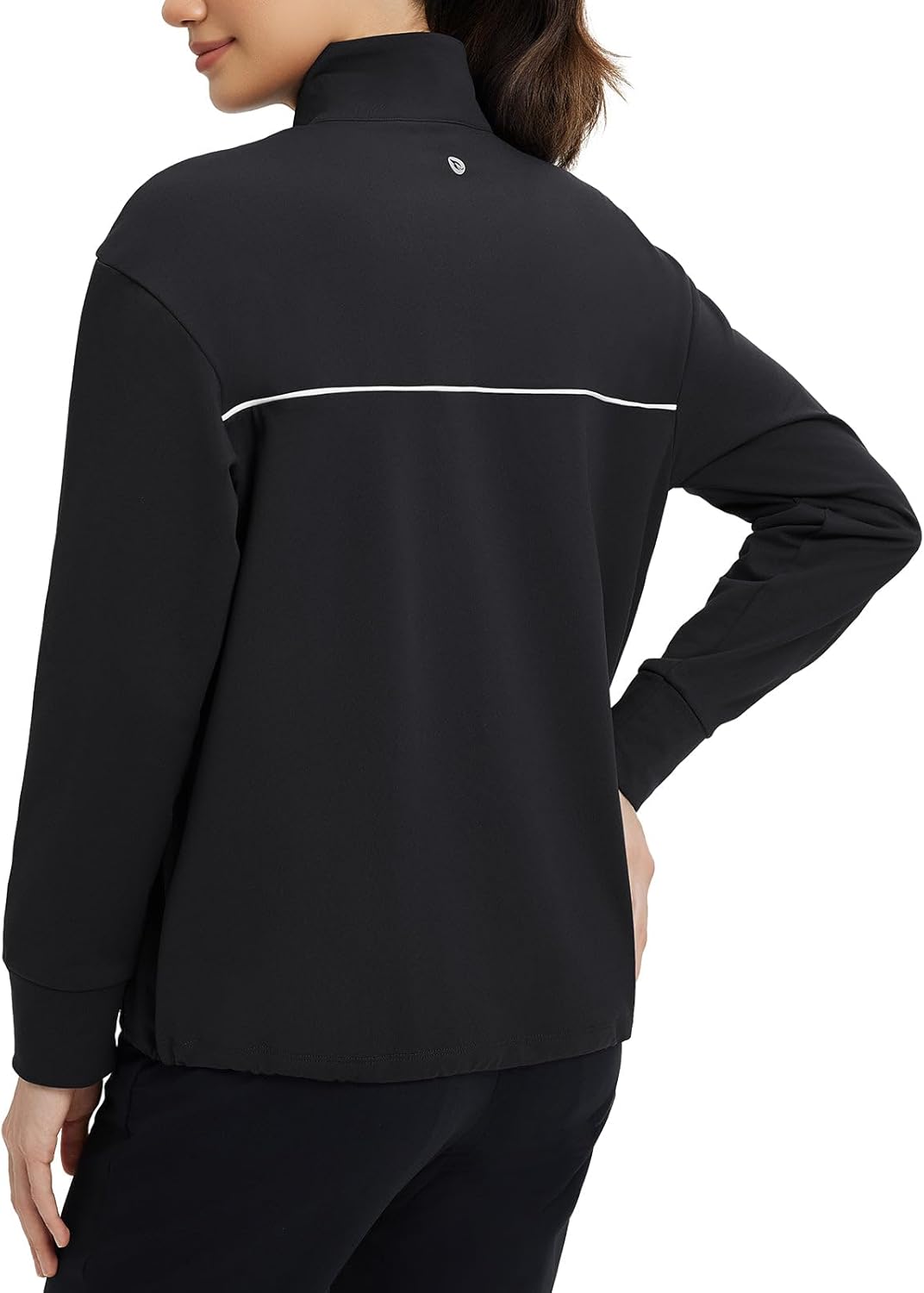 baleaf Women's Fleece Golf Pullover Water Resistant Half Zip Running Jacket Thermal Shirts Winter Cold Weather Gear