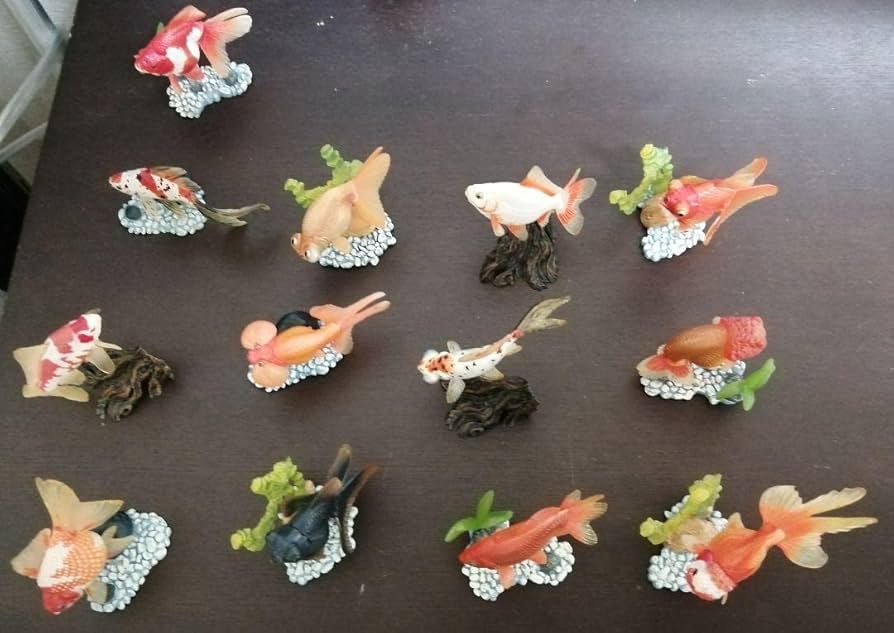YUJIN 原色観賞魚図鑑 金魚 ガチャガチャ フィギュア 13種 全種 コンプ YUJIN 原色観賞魚図鑑 金魚 ガチャガチャ フィギュア 13種 全種