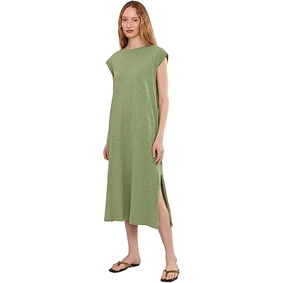 Платье Mod-o-doc Cap Sleeve Column Dress with Conrast Cuffs