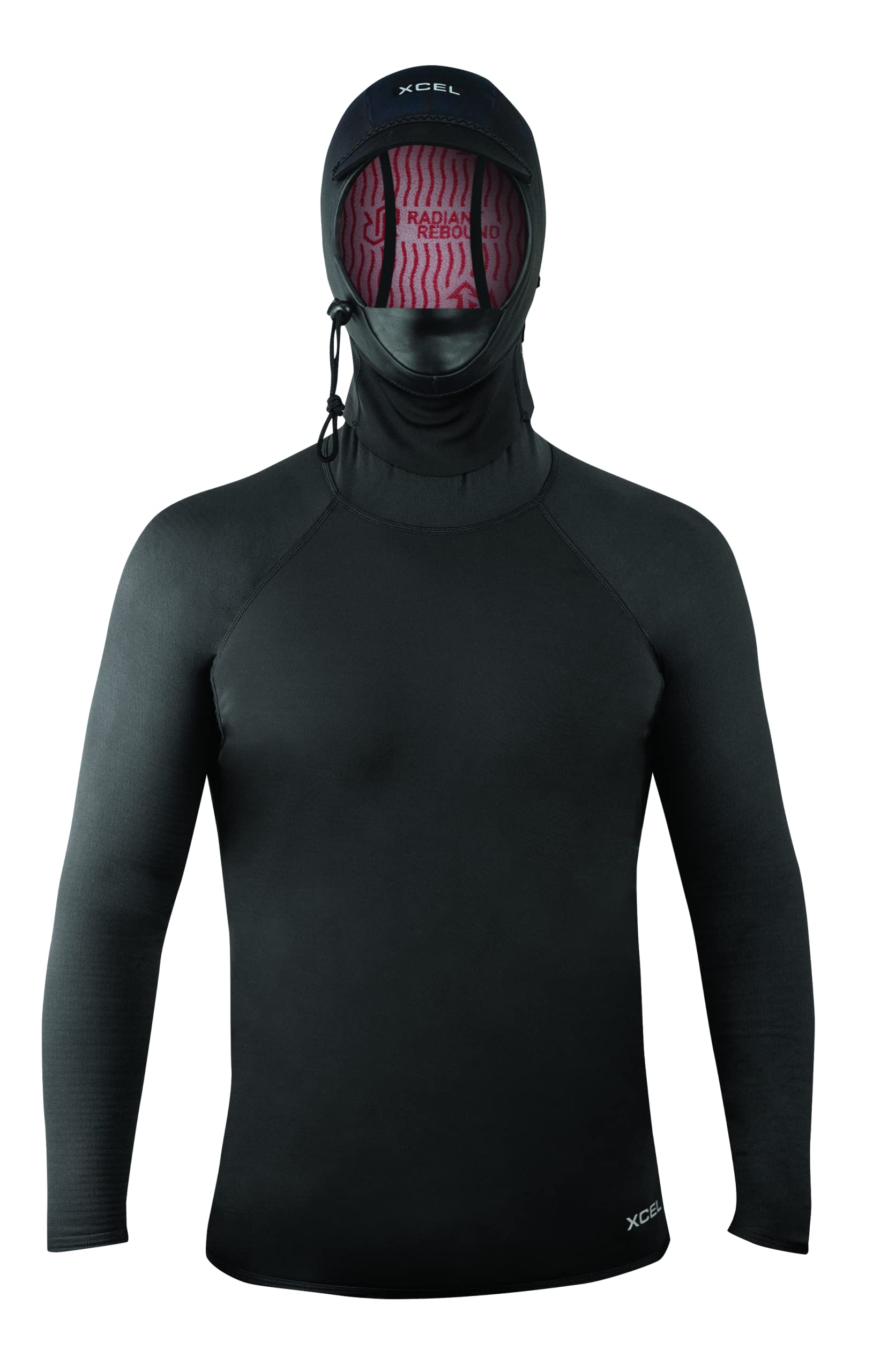 XCEL Unisex Infiniti Long Sleeve 1mm Body 2mm Hood W/Bill & Neck Dam - Black | Large