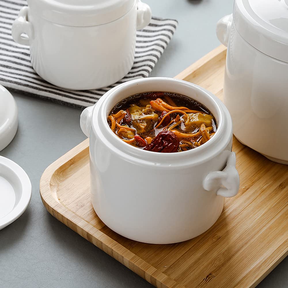 Cuenco Sopero de Porcelana con Tapa (600ml)