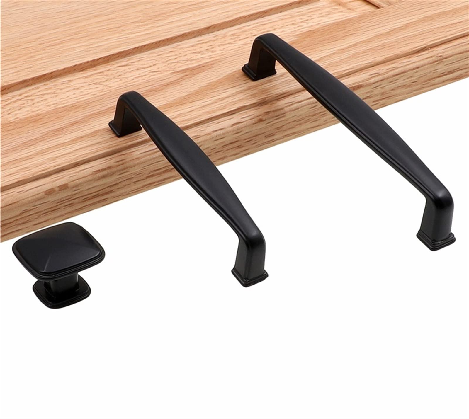 Tiradores de muebles negros, pomos de armario y tirador, pomos de puerta de cocina, tirador de armario, tirador de armario, 1 Uds.