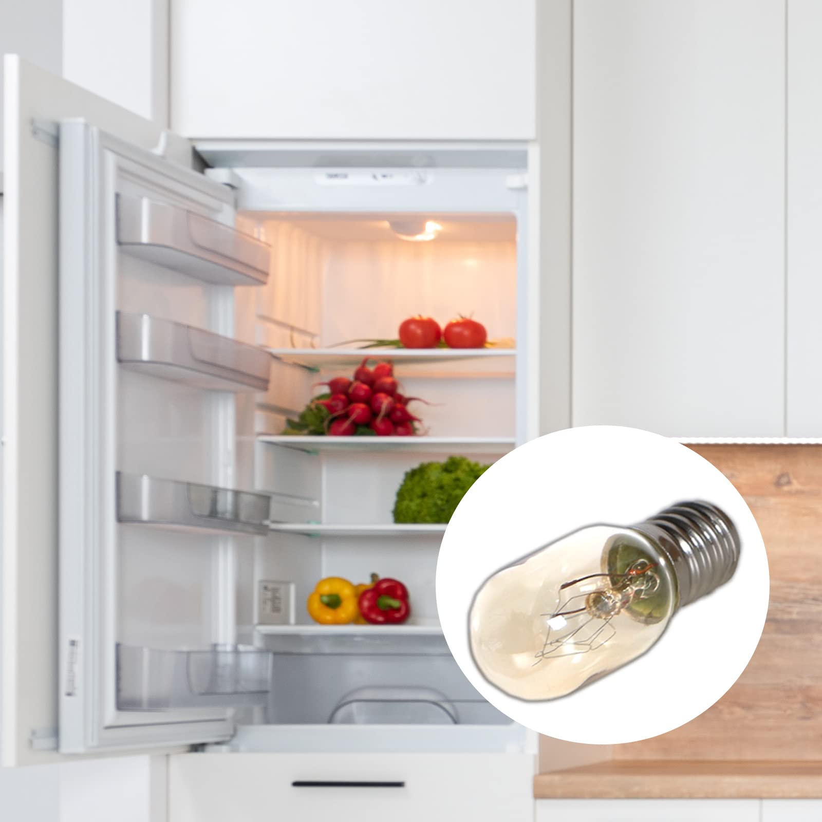 Ampoule LED E14 Pour Réfrigérateur, 2W équivalent à 15W, Blanc Chaud 3000k Ampoule Pour Frigo Lampe De Sel Machine A Coudre Non Variable Lot De 2 92362874