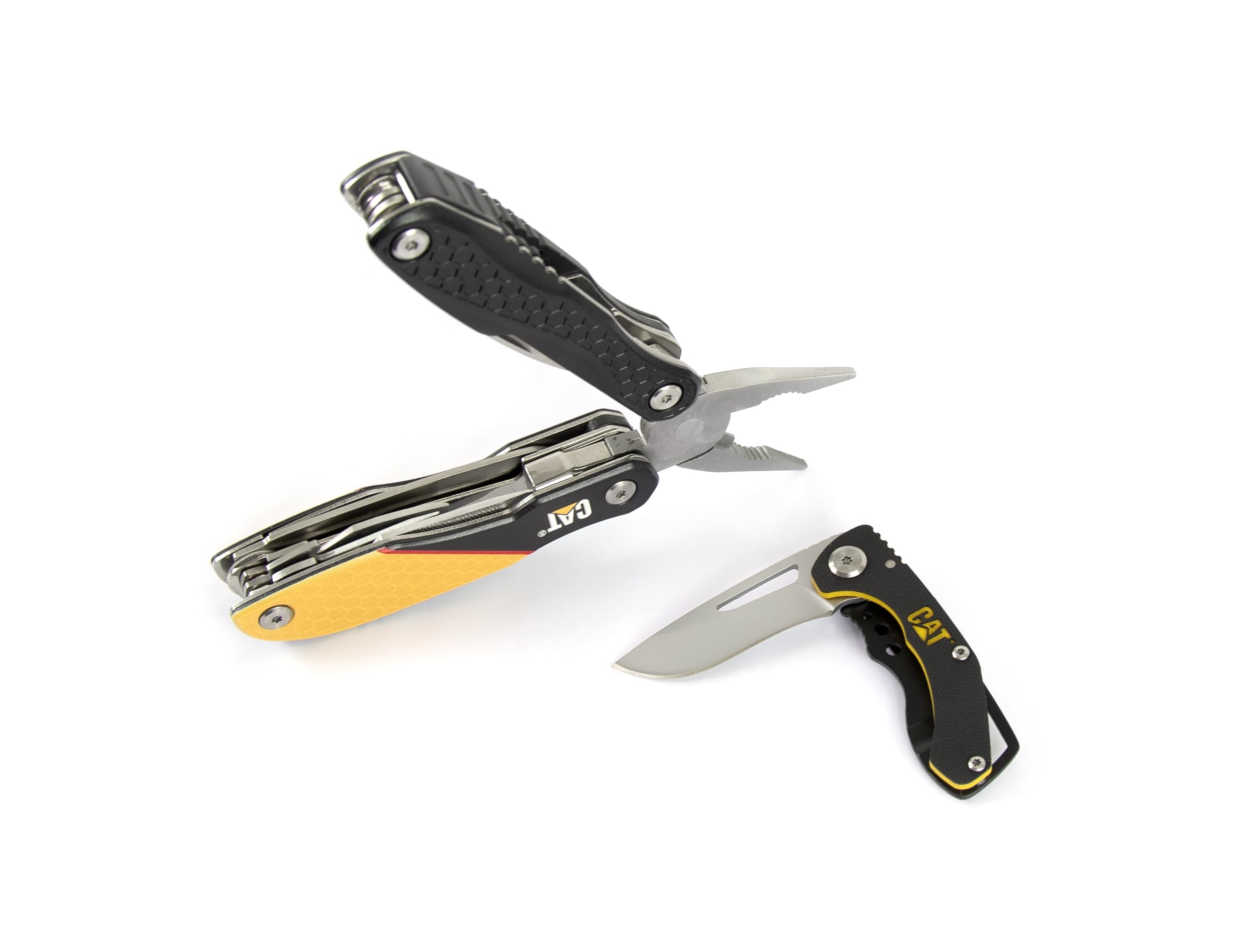 Caterpillar Juego de 2 piezas - Herramienta multifunción y 1 cuchillo plegable - Modelo 980269