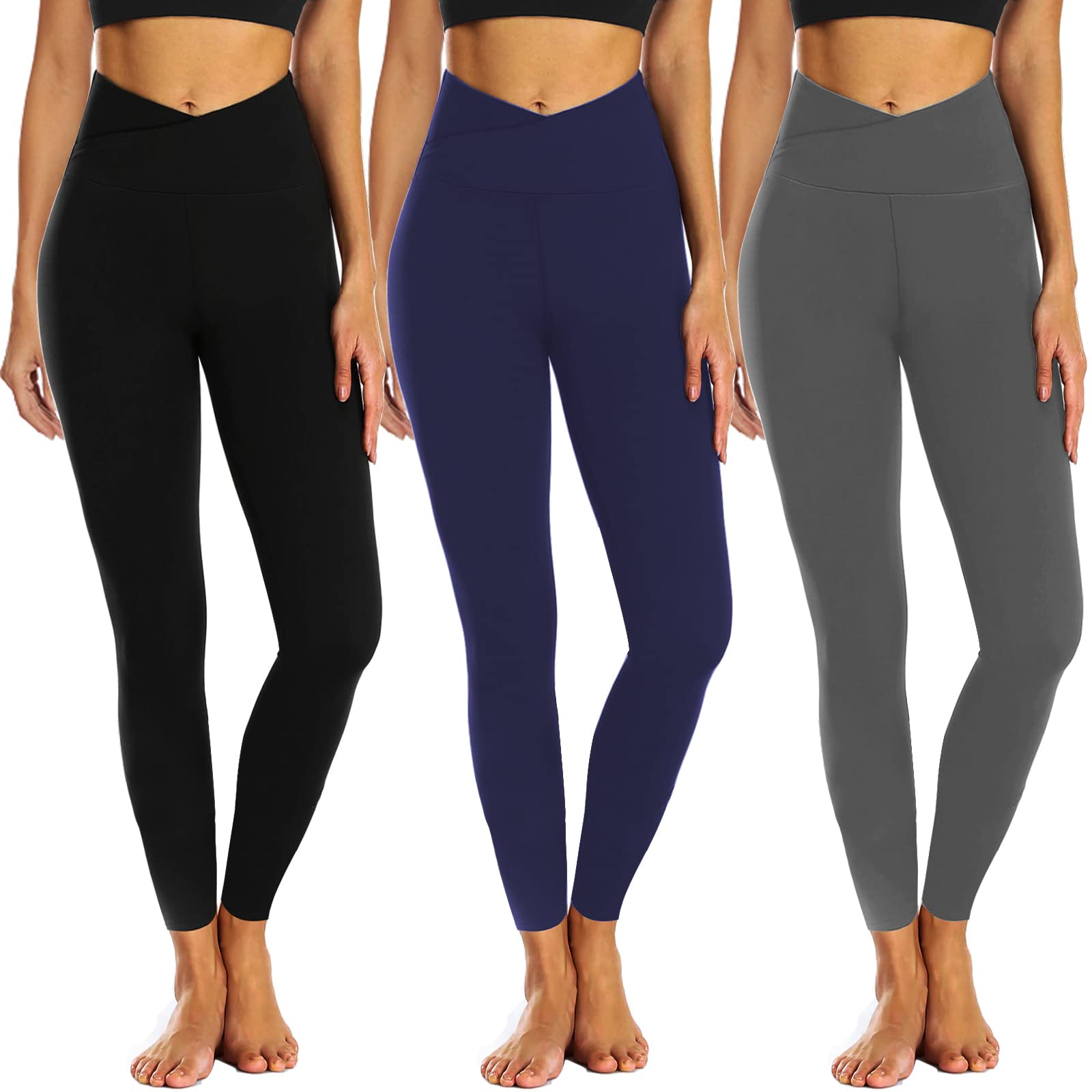 Leggings negros NEW YOUNG de cintura alta que eliminan transparencias al entrenar 7
