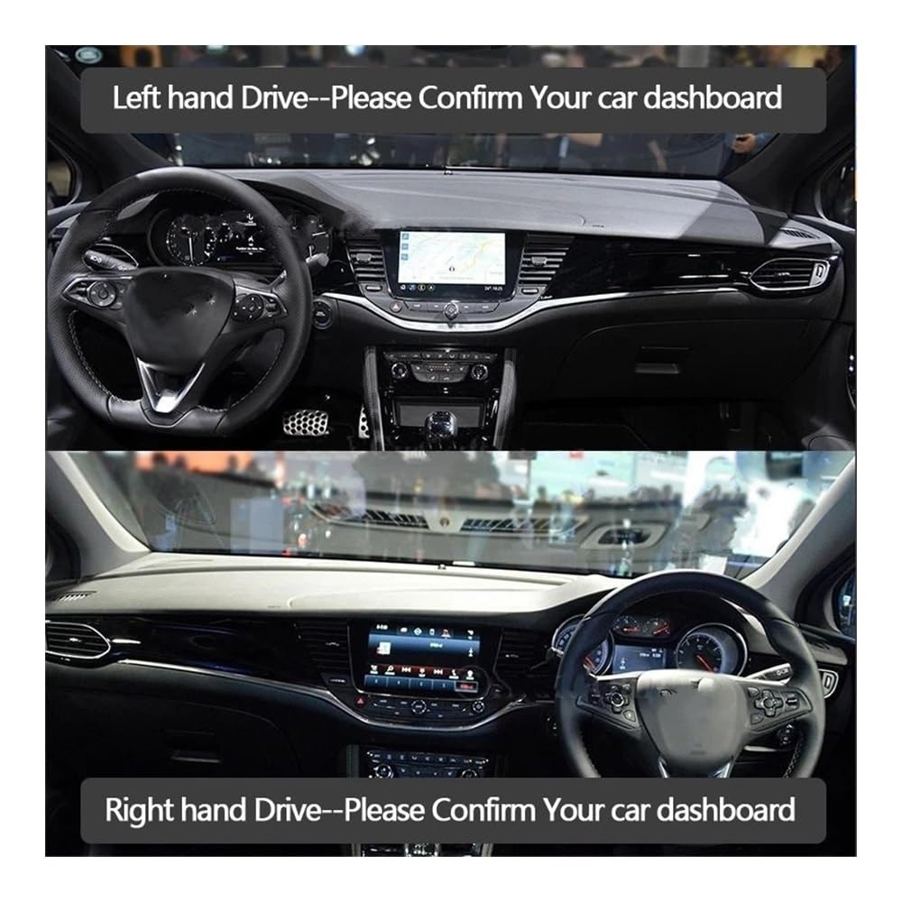 Funda salpicadero Para Opel Para Astra K 2016 2017 2018 2019 Funda Salpicadero Protector Con Panel Instrumentos(LHD Red No HUD)