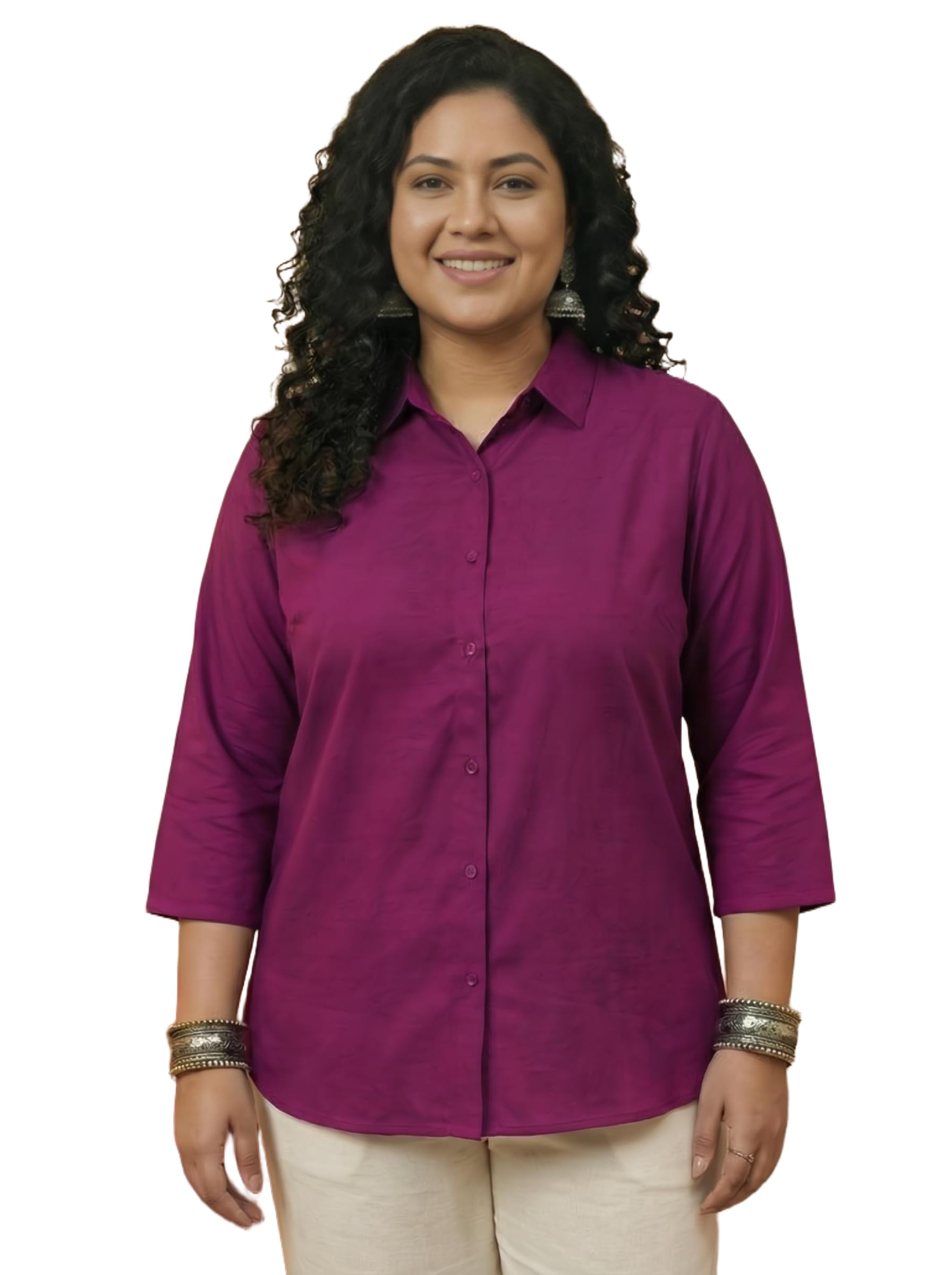 angoori fashion Women Solid Formal Shirt |Rayon Fabric|Plus Size Shirt for Women (S-10XL)-picture-50