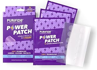 Purifide Power Pimple Patches, 36 Invisible Spot Patches with Salicylic Acid, Spot Treatment for All Skin Types