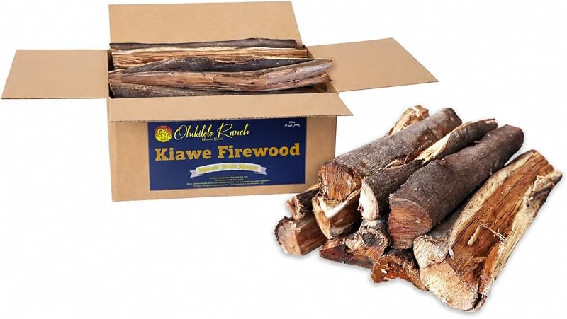 Hawaiian Kiawe Cooking Wood – Premium Kiln Dried Hardwood Logs for Pizza Oven, Smoker & Grill | Compatible with Ooni, Gozney, Bertello & Solo Stove | Rich Mesquite Flavor