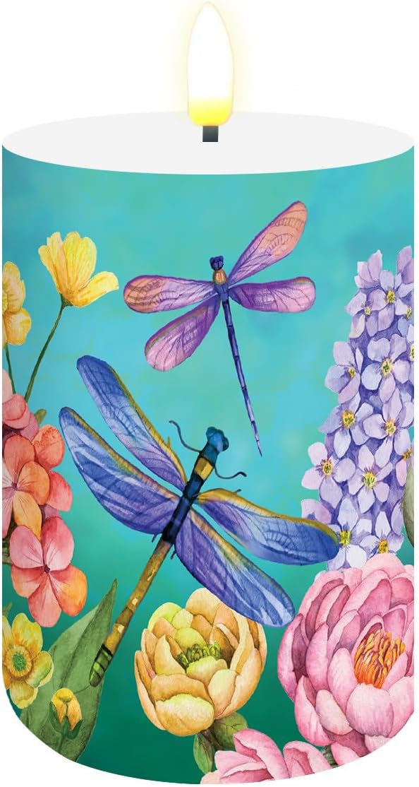 Briarwood Lane Checkered Butterflies Flameless Candle