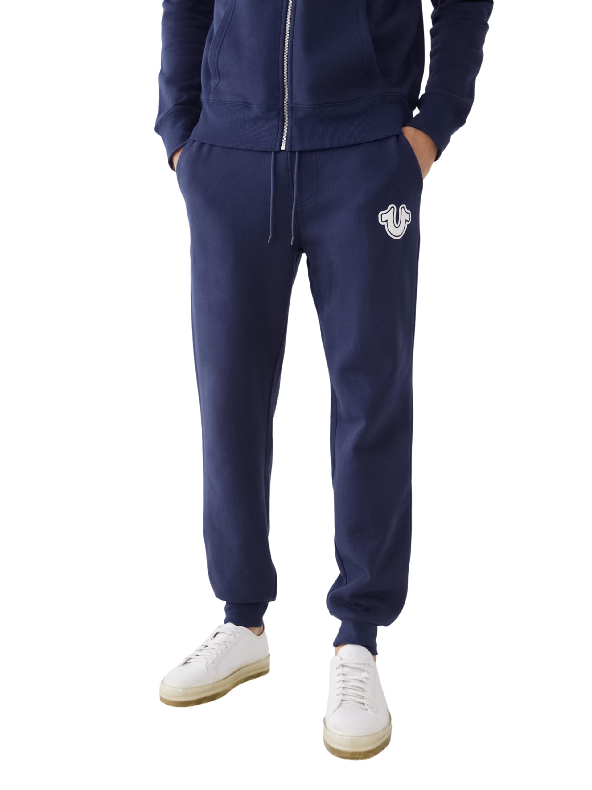 True Religion Men's Puff HS Jogger Pant, Ace Blue, Large