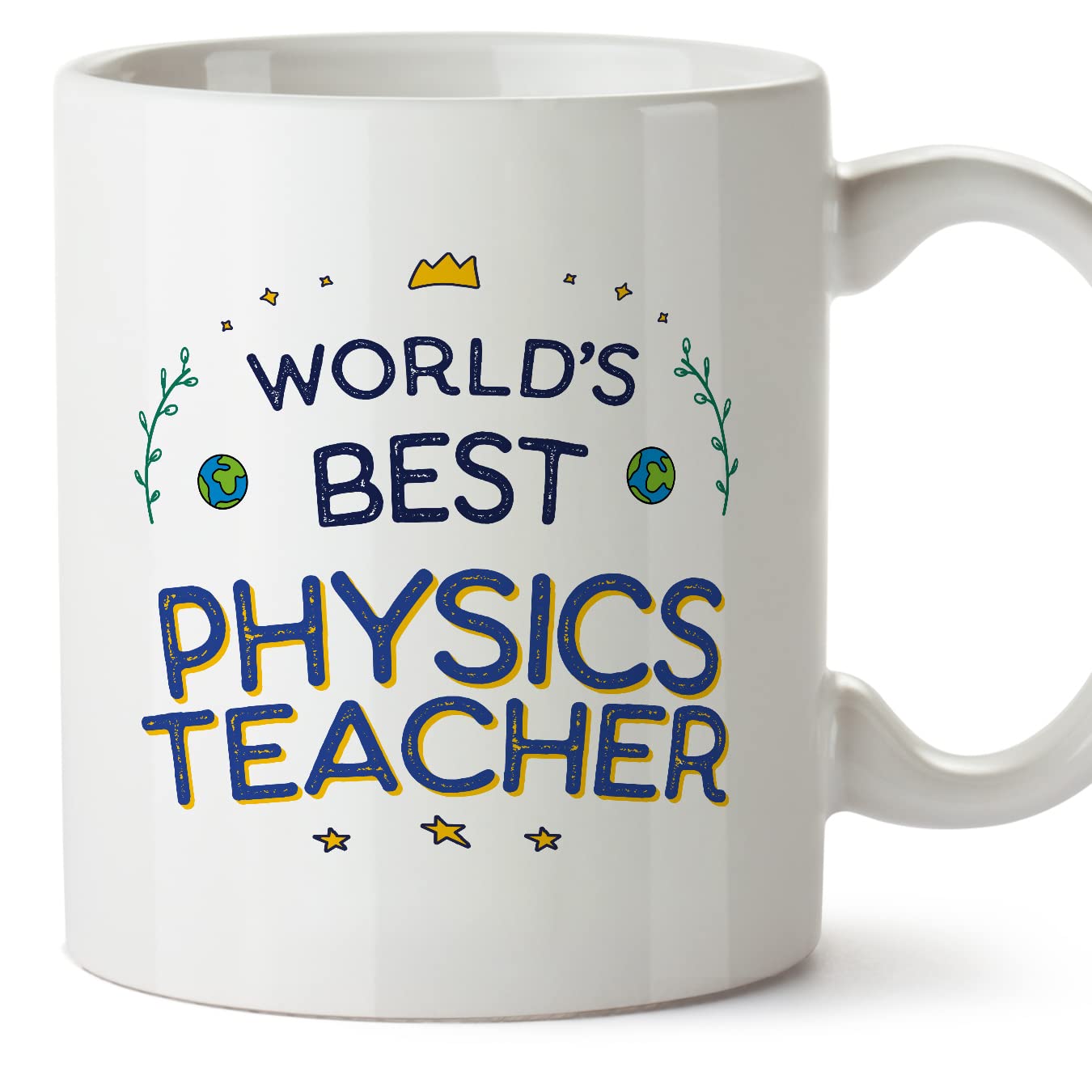 MUGFFINS Physics Teacher Mug - in English - World's Best - Funny Gift for Colleagues - Ceramic 11oz Mug โ image 1