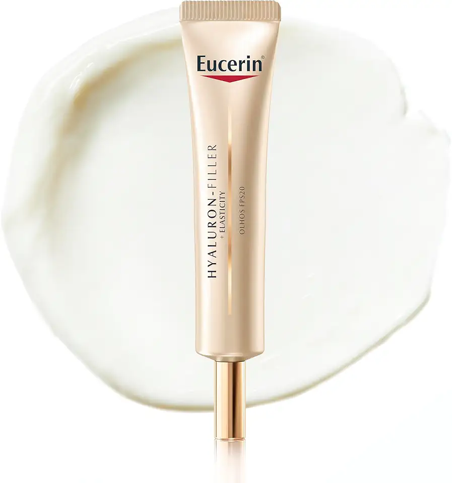 EUCERIN Creme de Olhos Anti-idade Firmador FPS 20 15ml, Elasticity, Hyaluron-Filler, Ácido Hialurônico, Antirrugas