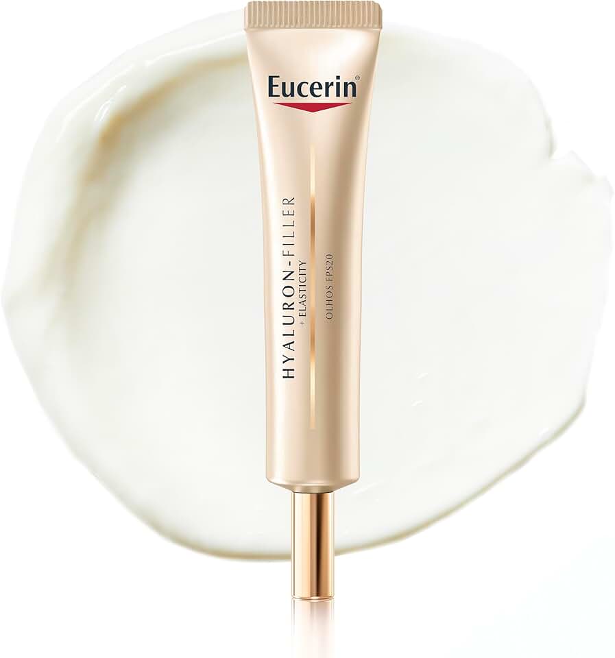 EUCERIN Creme de Olhos Anti-idade Firmador FPS 20 15ml, Elasticity, Hyaluron-Filler, Ácido Hialurônico, Antirrugas