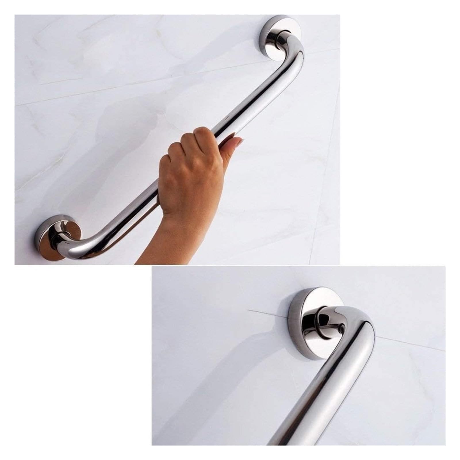 Maniglioni di Sicurezza per Bagno, Maniglioni di Sicurezza Cromati per Vasca da Bagno, Maniglia Antiscivolo per WC E Doccia per Disabili, Portasciugamani per WC Auxi/30 Cm