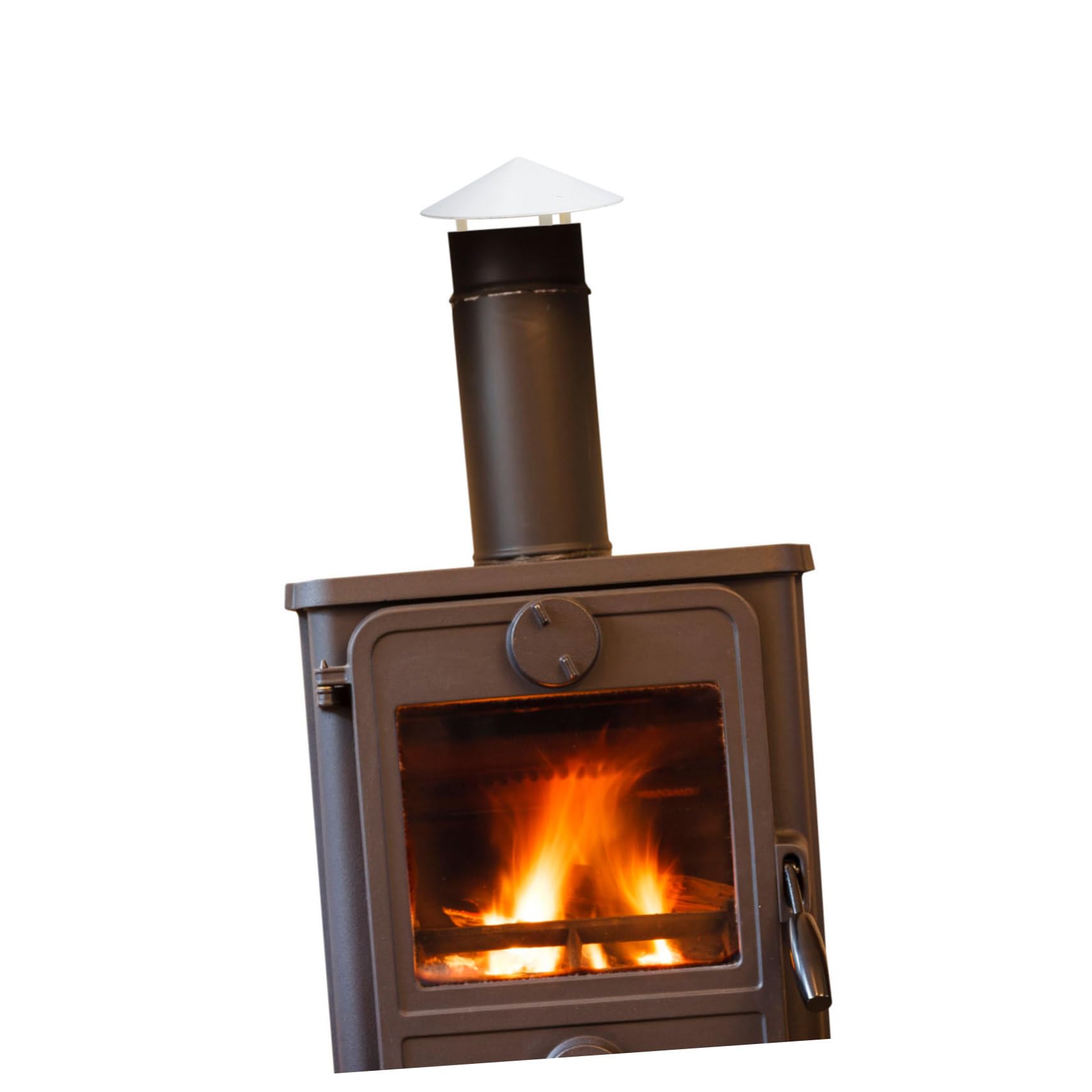 HOMSFOU Cubierta Para Chimenea y Ventilación De Techo, Pvc Ignífugo Resistente Lluvia, Diseño Tipo Paraguas 110-160 Mm, Accesorio Para Conductos, Uso Exterior Todo Año