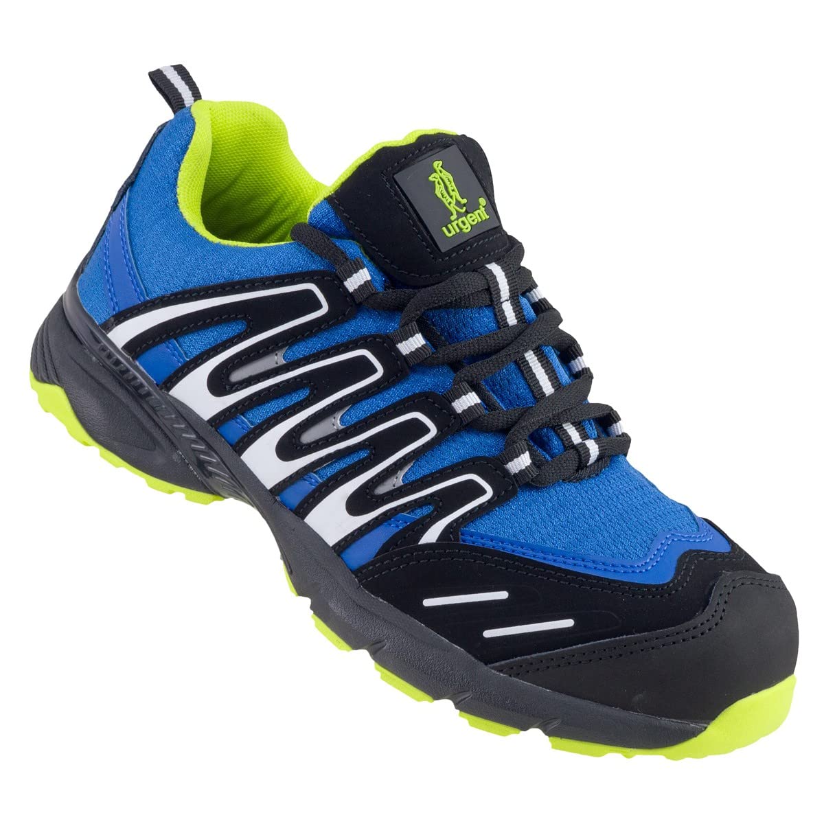 Urgent 242 S1 buty robocze, półbuty ochronne, sportowe, z siateczki, antystatyczne, oddychające, antypoślizgowe, niebieski, 46 EU