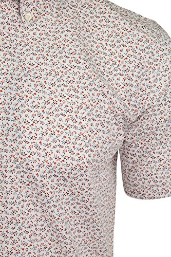 Ben Sherman - Camicia a maniche corte da uomo con