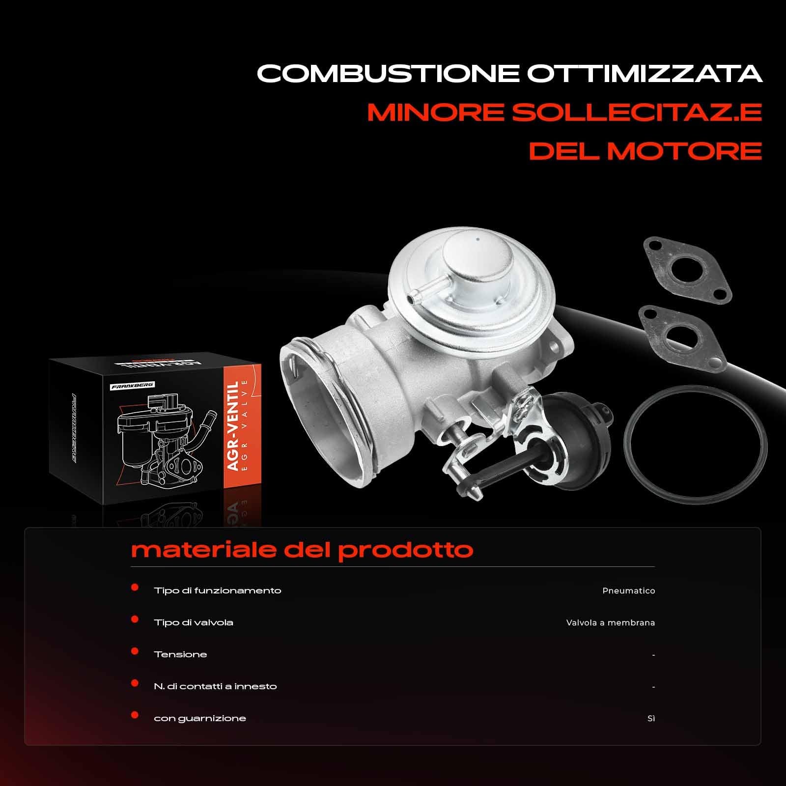 Frankberg Valvola EGR Diesel Compatibile con A4 Avant 8E5 1.9L Galaxy WGR 1.9L S.h.a.r.a.n 7M6 7M8 7M9 1.9L A4 8E2 1.9L A.l.h.a.m.b.r.a 7V8 7V9 1.9L Replace# 038131501J
