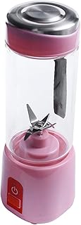 Sokowirówka Przenośna Elektryczna Sokowirówka Blender USB Mini Owoce Miksery Sokowirówki Wyciąg owoce Jedzenie Milkshake Multifunction Juice Maker Machine Różowy zhuang94 (Color : Pink)