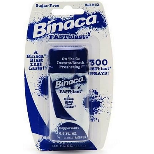 Binaca Fast Blast - Aerosol para el aliento PepperMint 0.50 oz