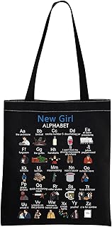 MNIGIU New Girl TV Show Inspired Gift New Girl Tote Bag New GirlÂ Merchandise New Girl Fans Gift (Black)