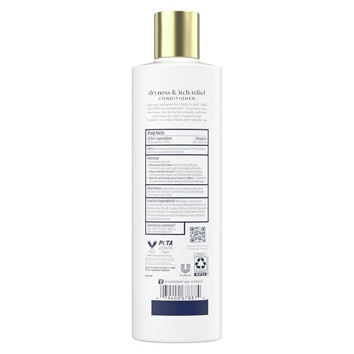Dove Damage Therapy Derma Conditioner Dryness + Itch for Flaky Scalp with Pyrithione Zinc and Coconut Oil 12 Fl Oz