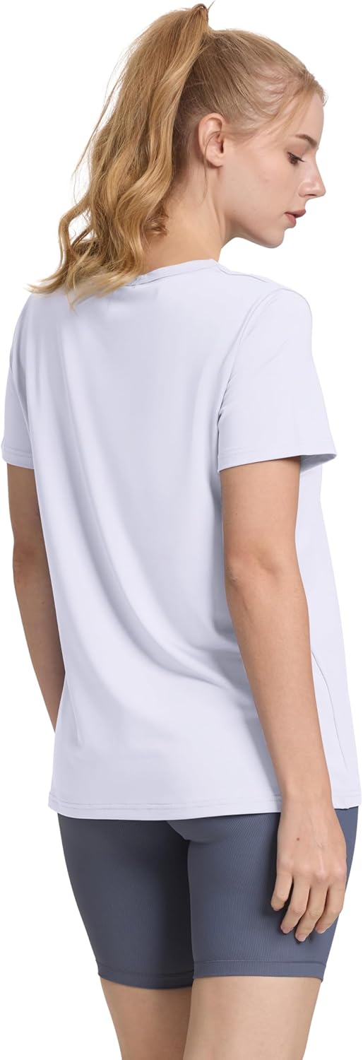 OFEEFAN Workout Tops for Women UPF 50+ Breathable Quick Dry Loose Fit T Shirt Outdoor Yoga Running Hiking Gym Tee Top - Image 5