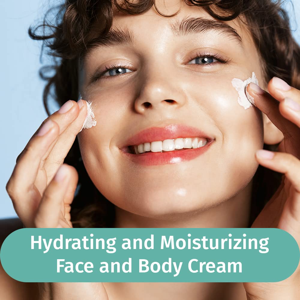 Manuka Honey Face Moisturizer with Coconut Oil, Cocoa Butter, Aloe Vera, Vitamin E and Vitamin C - Anti Aging and Skin Lightening Cream - Pore Minimizer and Whitening MSM Cream – (4oz/113g)