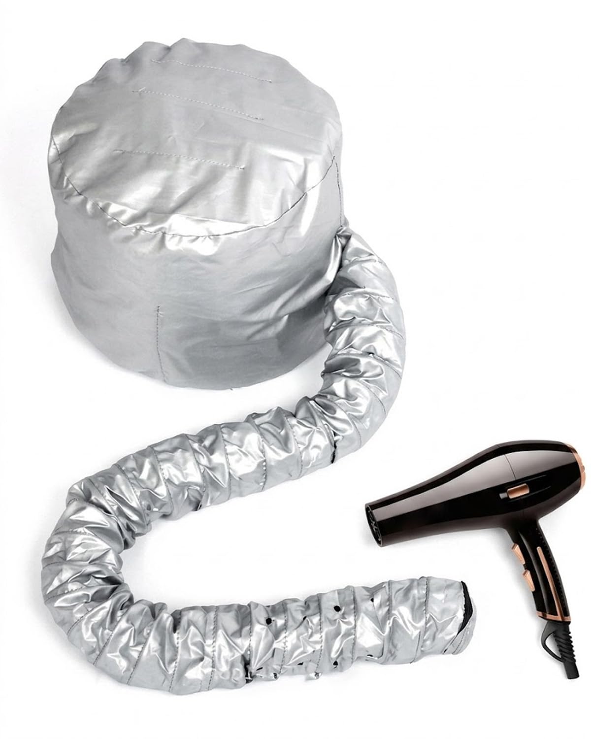 1 Pezzo Cuffia Asciugacapelli Argento, Turbante Ultra Assorbente per Asciugatura Rapida, Riduce il Crespo e Protegge i Capelli dal Calore, Ideale per tutti i tipi di capelli