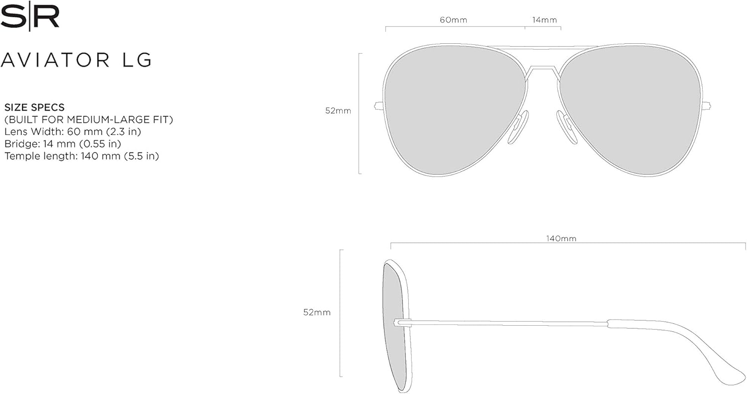 Shady Rays Aviator | Classic Aviator Frame with Polarized Lens