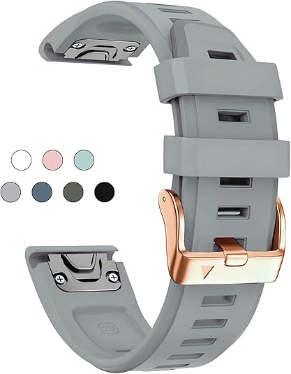 20mm Watch Band for Garmin fenix 5s plus fenix 6s fenix 7s pro quickfit 20 bands Replacement for garmin epix 2 42mm standard short strap Rose Gold women soft