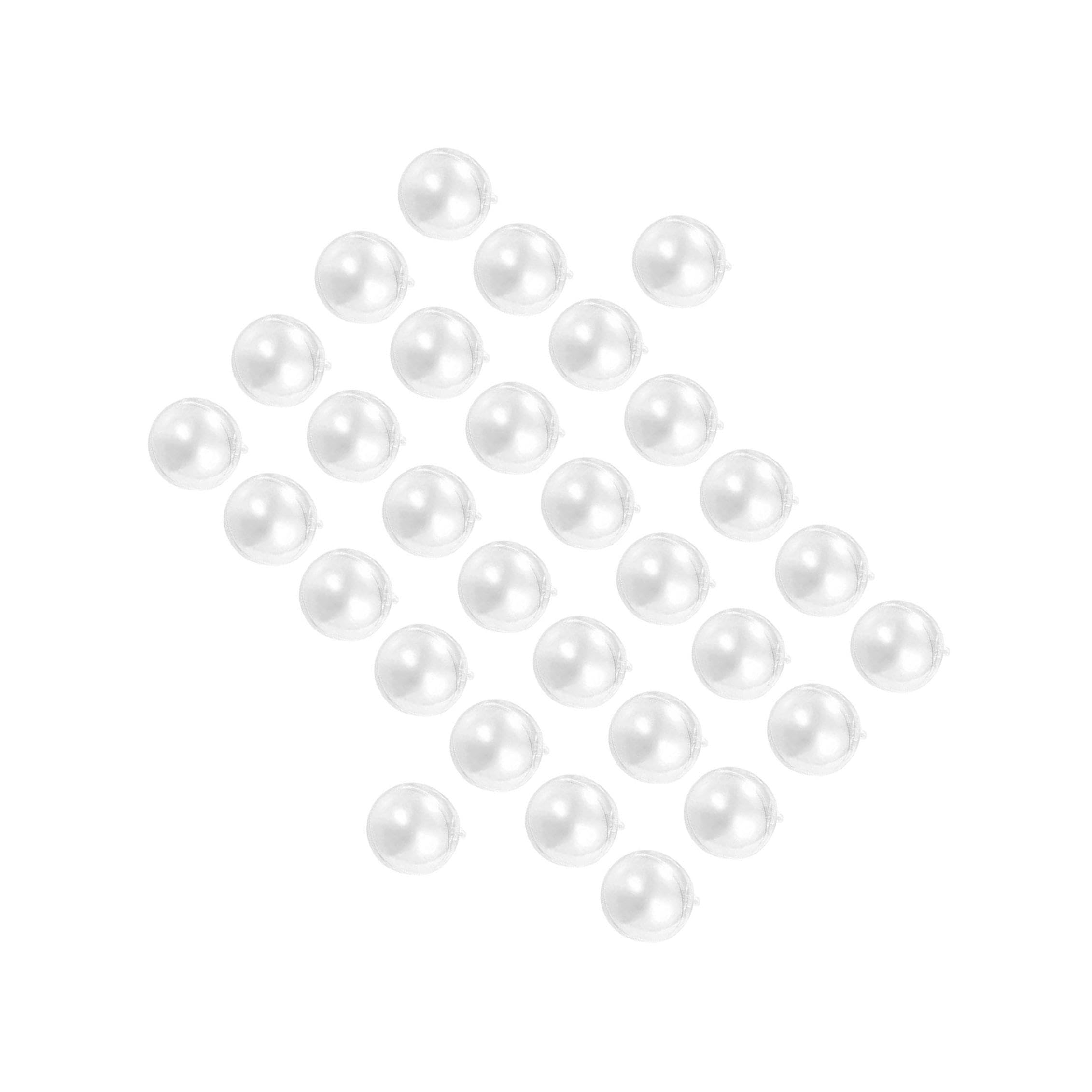 Poxzsfx 30Pieces Fillable Ball Ornaments For Crafts Clear Wedding Favours Balls Xmas Gift Party Decoration Clear Ball Flowers