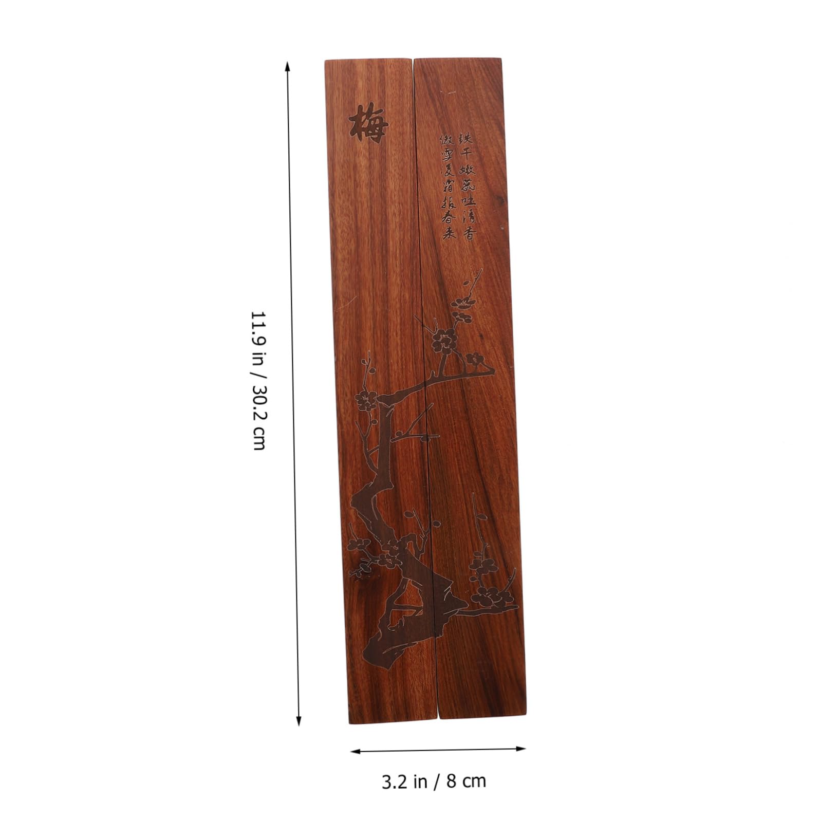 Toyvian künstlerische Briefbeschwerer Papier flach halten Kalligraphie-Briefbeschwerer fürs Büro Briefbeschwerer mit chinesischer Kalligrafie Briefbeschwerer bemalen Holz Schwarz