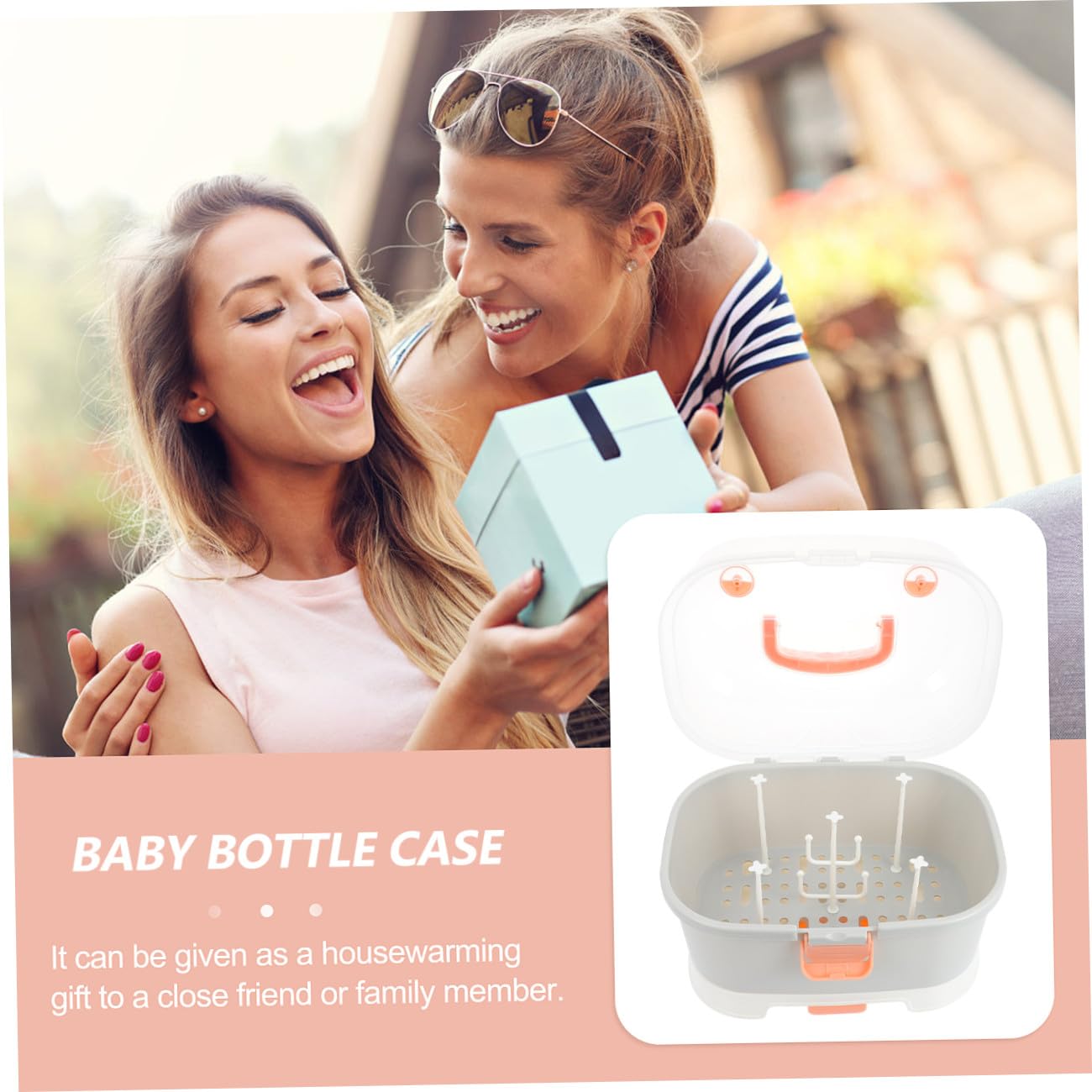 Toyvian Große Aufbewahrungsbox für Babyflaschen aus Pp, Tragbar | Reise und Outdoor Einsatz, Leichtes Format, Hält Utensilien Ordentlich