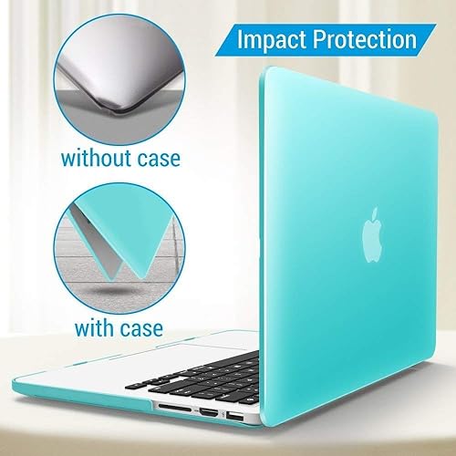 Miniatura 98 de iBenzer – 2 en 1 carcasa de plástico duro y cubierta de teclado para MacBook Pro Retina de 13"/15", Negro