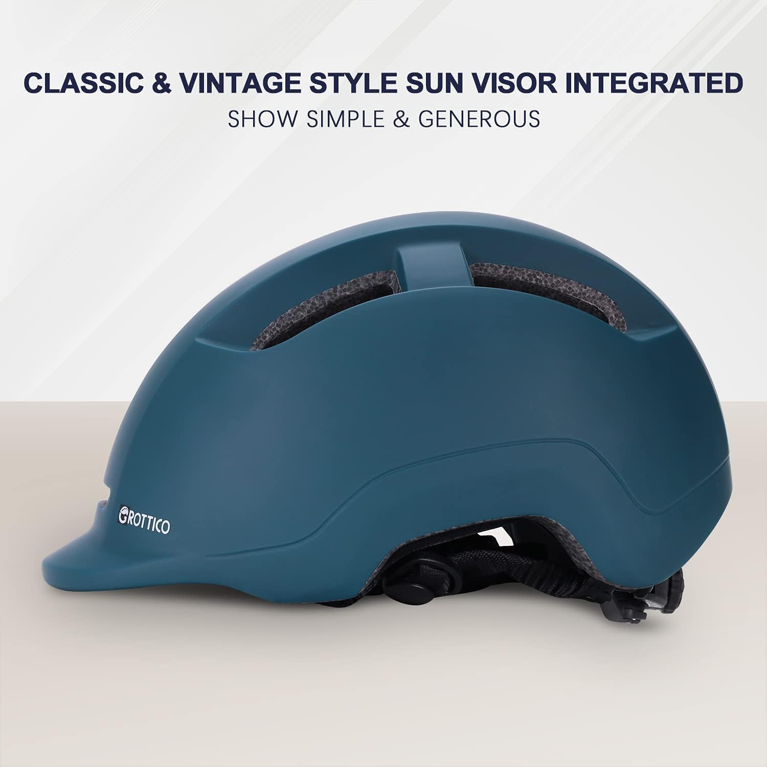 Adult Bike Helmet with Light - Dual Certified for Bicycle Scooter Skateboard Road Cycling Skating Helmet
