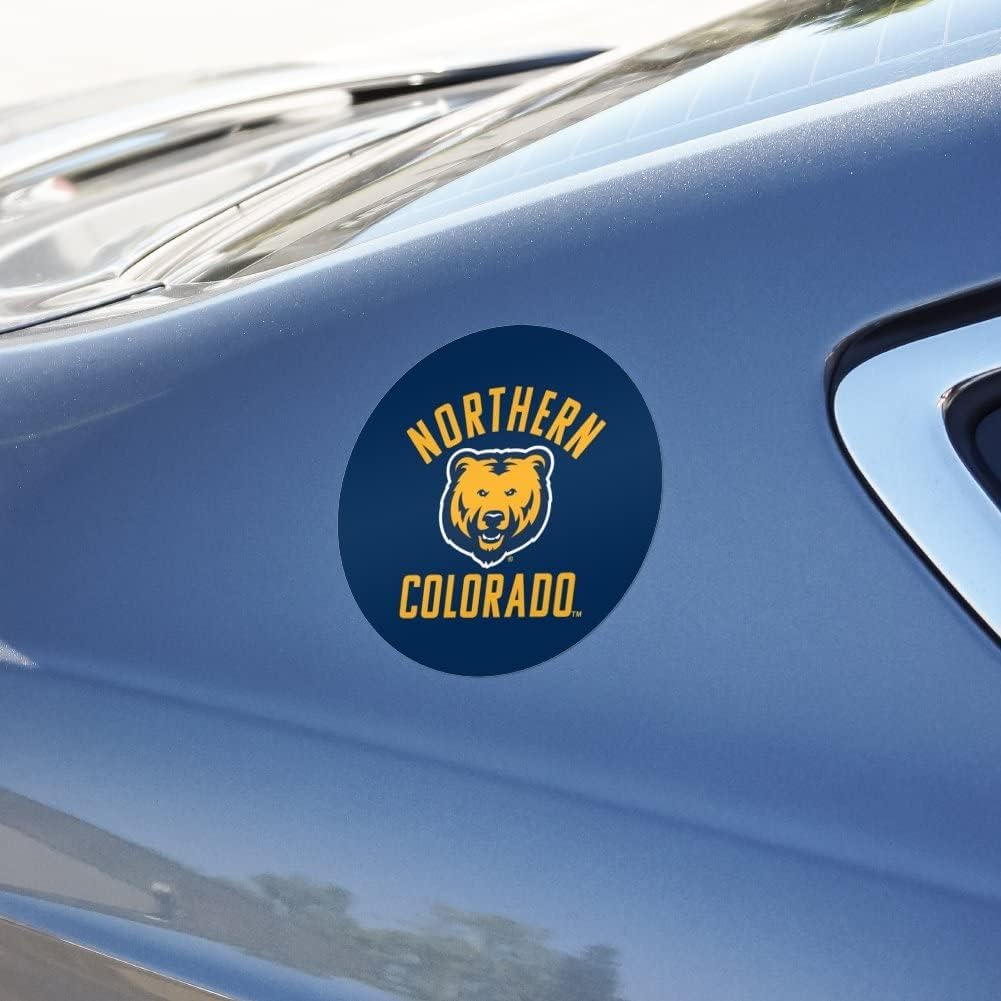Northern Colorado Bears Logo Automotive Car Window Locker Circle Bumper Sticker - Image 5