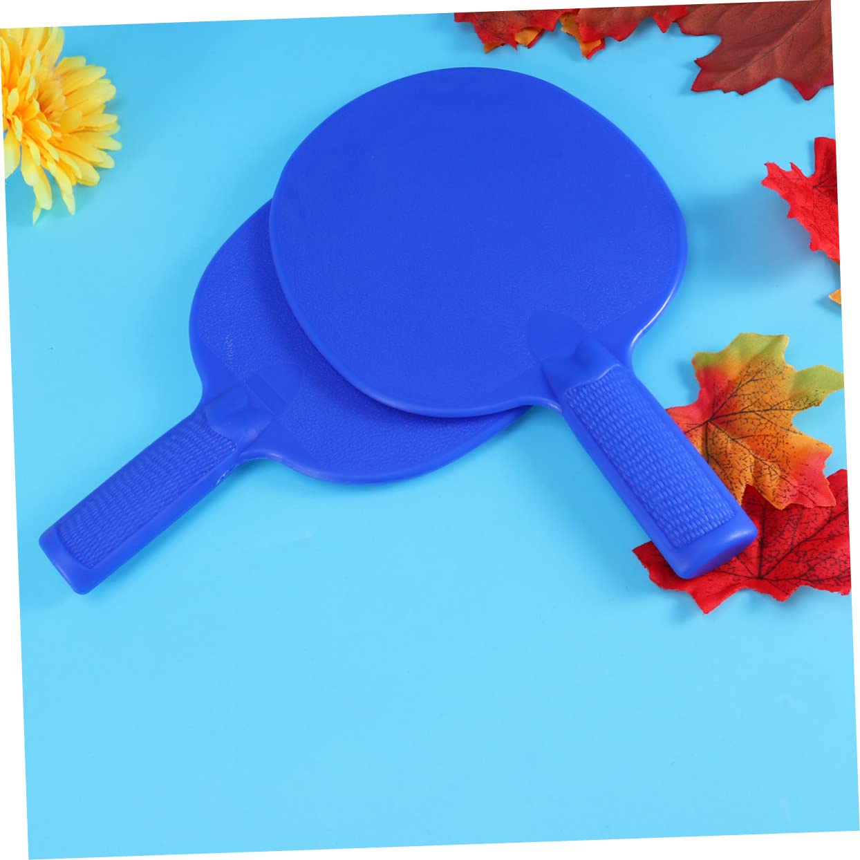 Balacoo Kids' Table Tennis Racket Set 1 Pair Plastic Paddle Portable Lightweight Training Equipment for Children