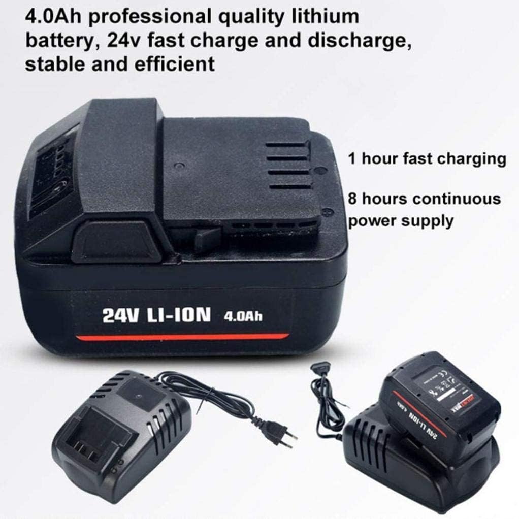 2-in-1 Garden Leaf Blower Cordless Blower Vacuum Shredder 1L Collection Bag Perfect for Clearing Leaves and Debris from Garden Driveway 2 x 4.0Ah Battery (2 x 2.0Ah Battery)
