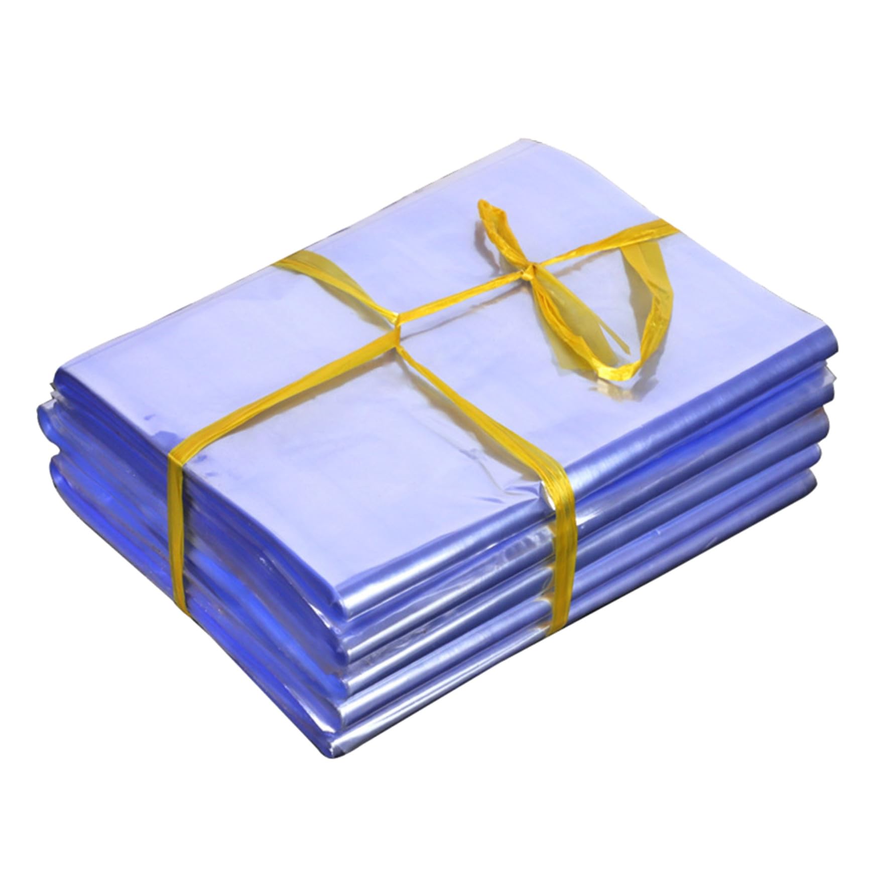 Lot de 100 Paquet Rétractables en Film Pp Bleu Fonction Scellage, Adaptés pour Emballage Industriel et Supermarché, Paquet D'emballage Rétractable Pratique